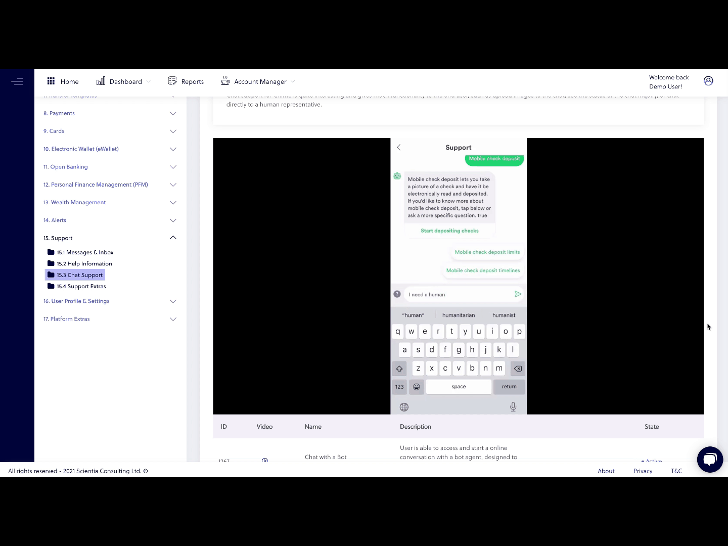 Chime Chatbot Support